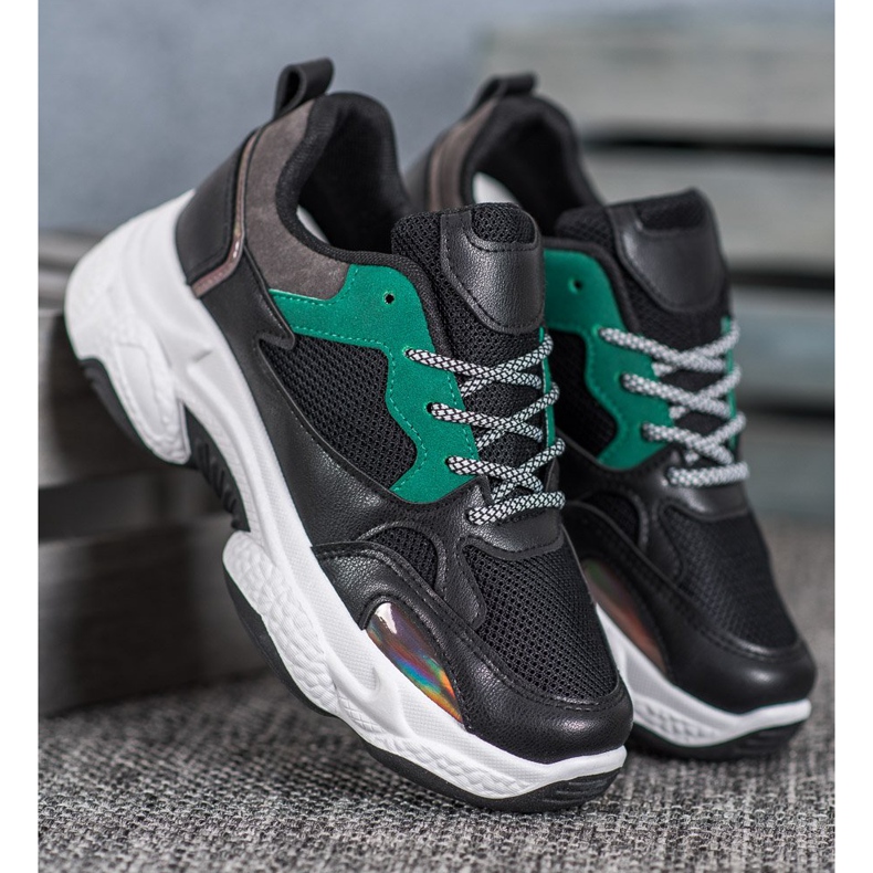 SHELOVET Sneakers sportive nere nero 1