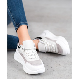 SHELOVET Scarpe Da Ginnastica Sulla Piattaforma bianco nero 2