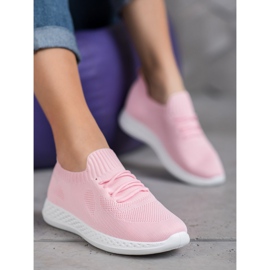 SHELOVET Scarpe sportive leggere rosa 1