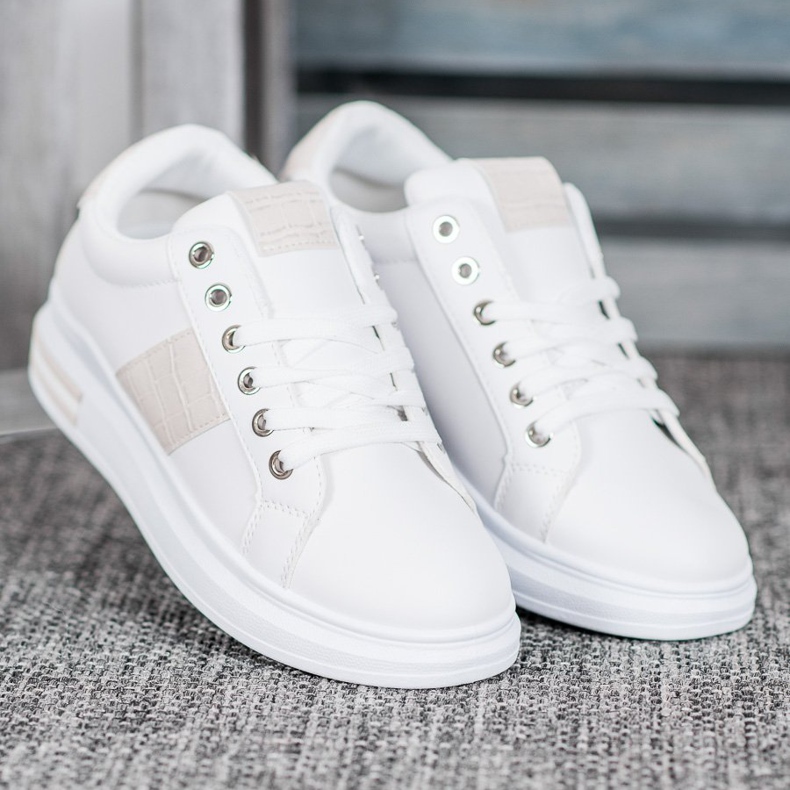 Weide Scarpe sportive con inserti beige bianco 1