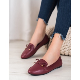 Clowse Eleganti ballerine bordeaux rosso 1
