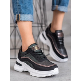 SHELOVET Scarpe sportive alla moda nero 1
