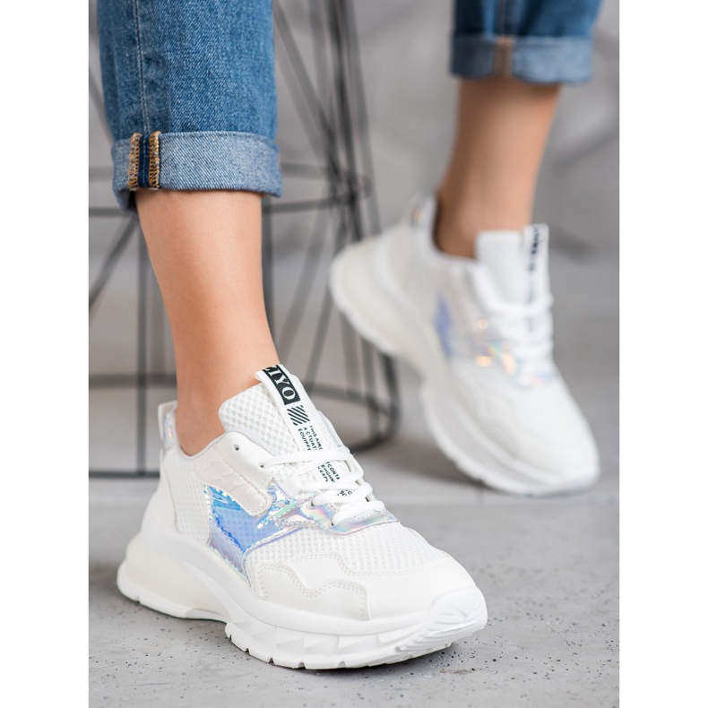 SHELOVET Sneakers Con Rete bianco 1