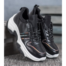 SHELOVET Scarpe sportive nere nero 2