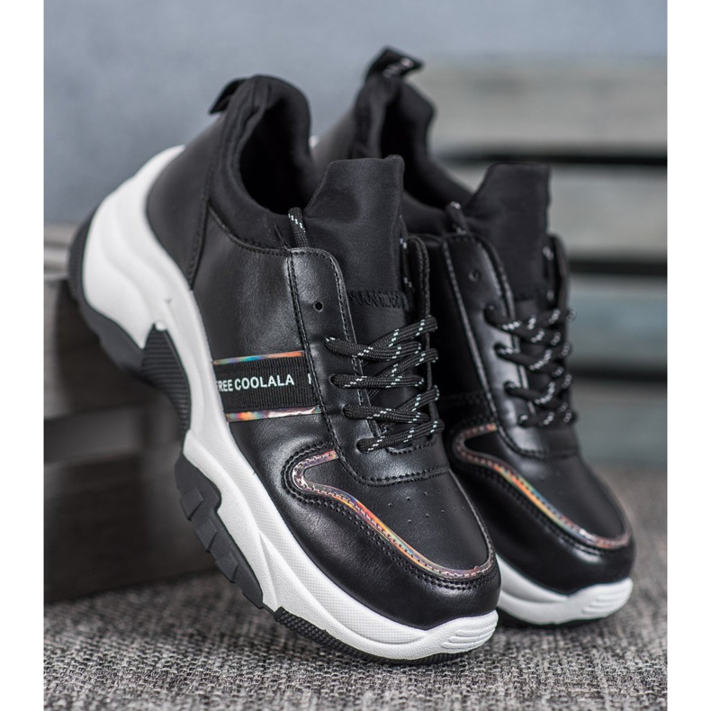 SHELOVET Scarpe sportive nere nero 2