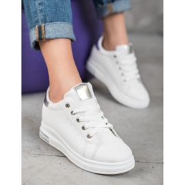 SHELOVET Sneakers Con Zeppa Nascosta bianco 1