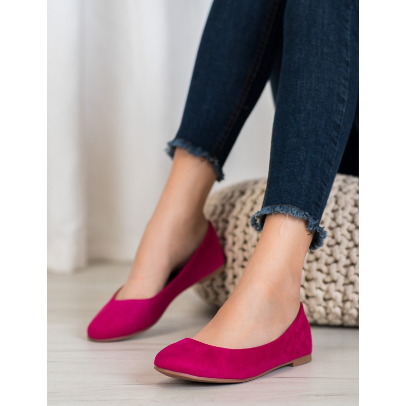 Best Shoes Ballerine in camoscio viola 1