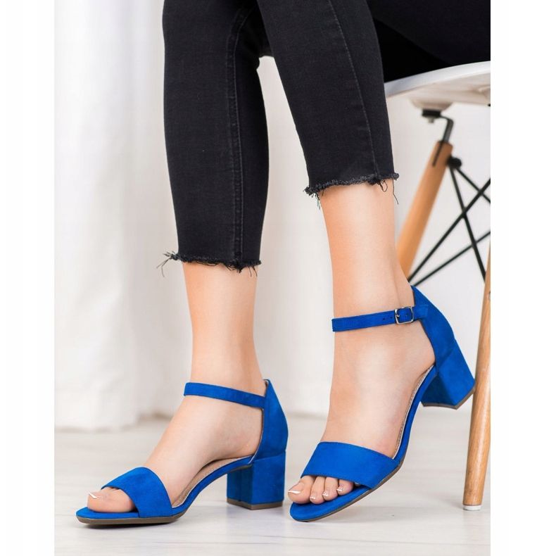 Filippo Sandali cobalto con tacco alto blu 1