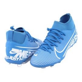 Nike Mercurial Superfly 7 Club FG / MG Jr AT8150-414 scarpe da calcio blu 3