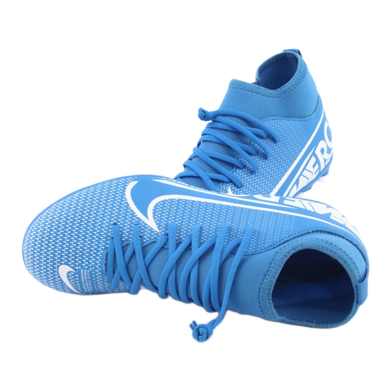 Nike Mercurial Superfly 7 Club FG / MG Jr AT8150-414 scarpe da calcio blu 5