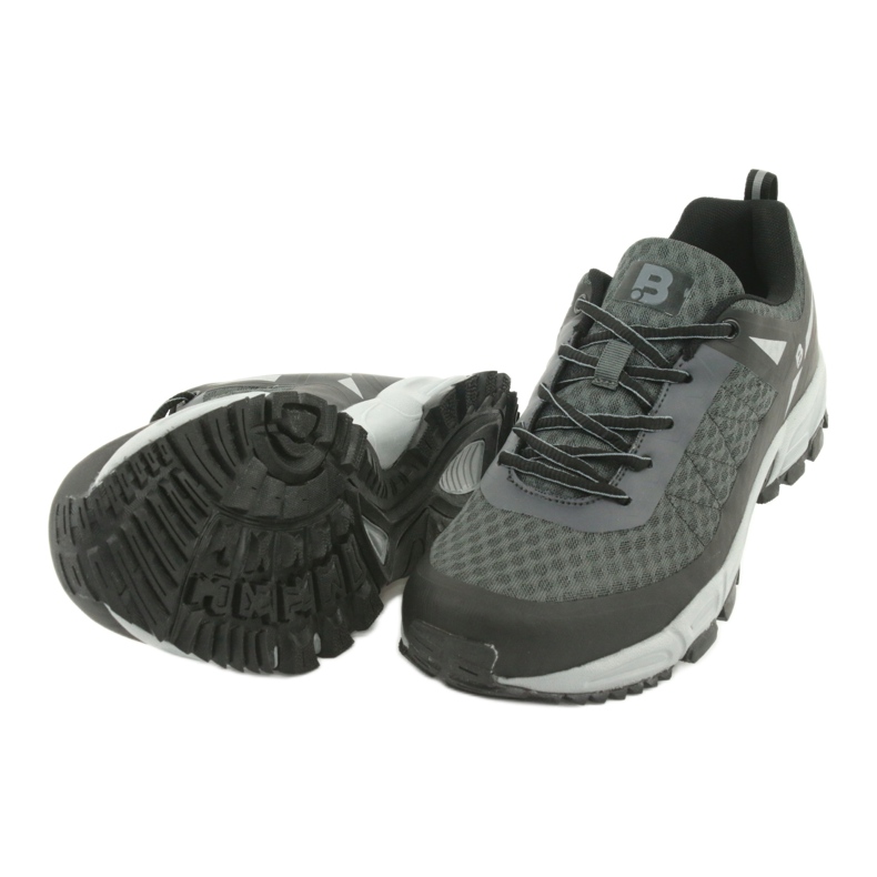 Scarpe sportive da trekking McBraun 20MN37-1760 nero grigio 4