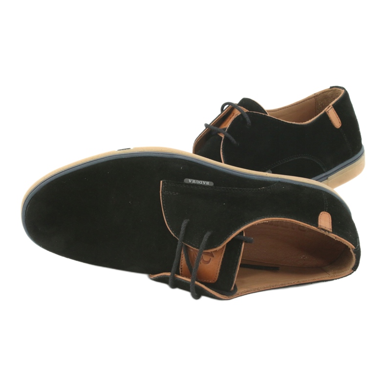 Scarpe da uomo nere Badura 3763 marrone nero 6