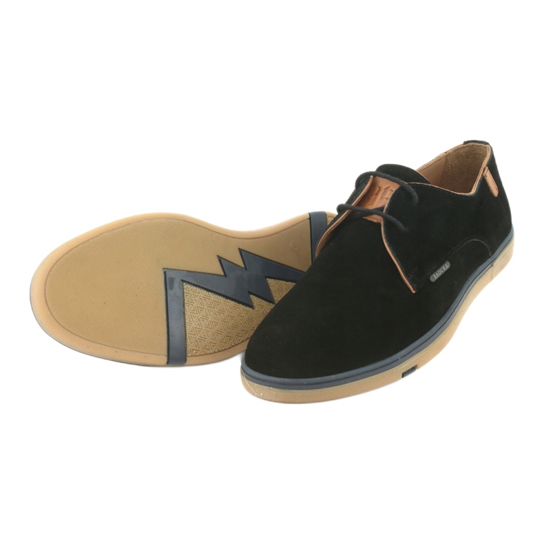 Scarpe da uomo nere Badura 3763 marrone nero 5