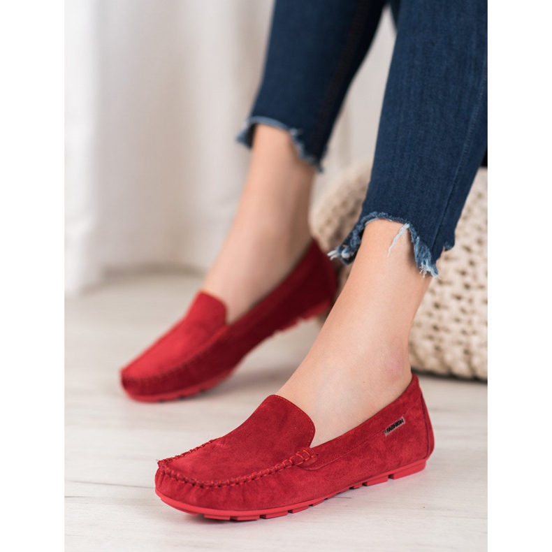 Mocassini classici VINCEZA in pelle rosso 1
