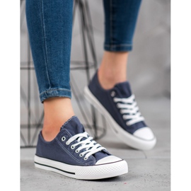 McKey Sneakers in tessuto alla moda blu navy 1