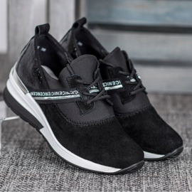 Filippo Sneakers in pelle Nizza nero 1