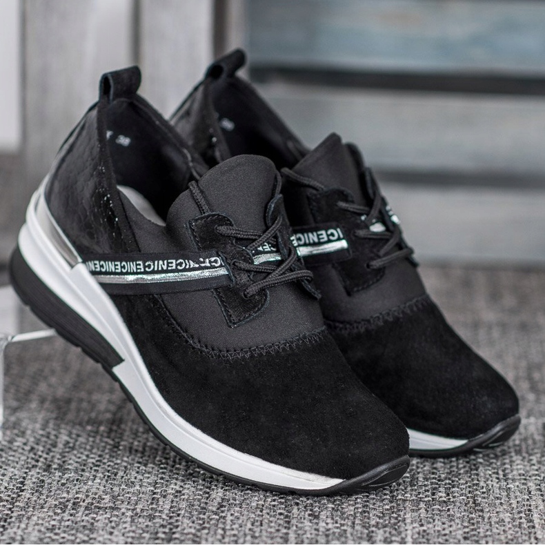 Filippo Sneakers in pelle Nizza nero 1