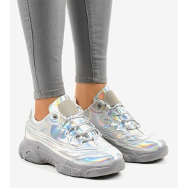 Sneakers argento sneakers Z-9781 grigio 1