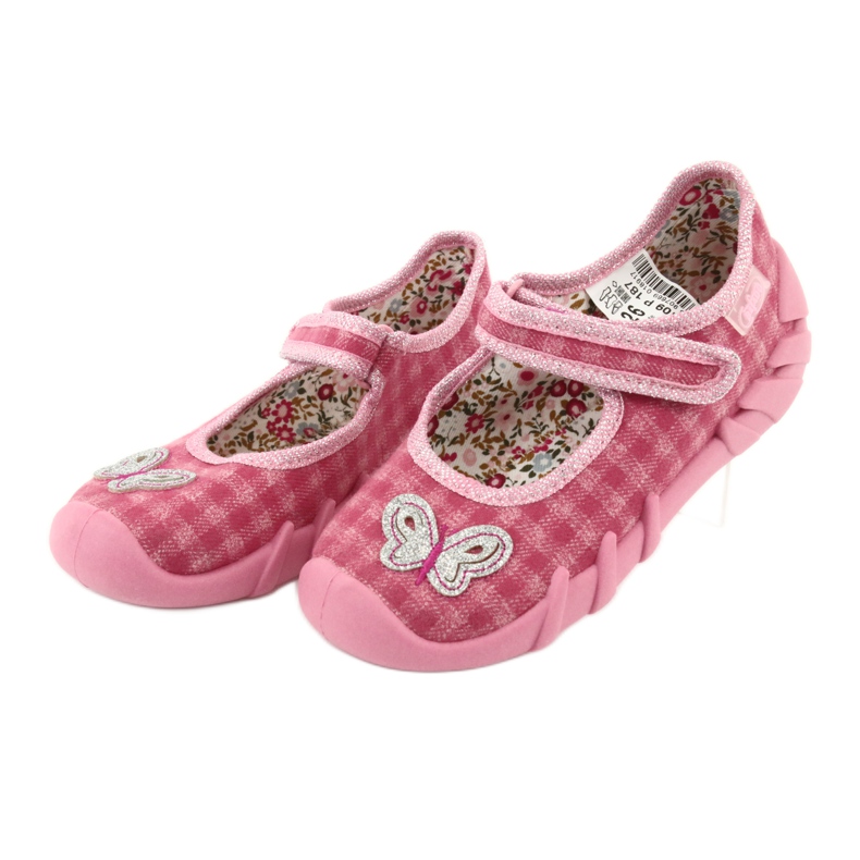 Scarpe per bambini Befado 109P187 rosa grigio 1