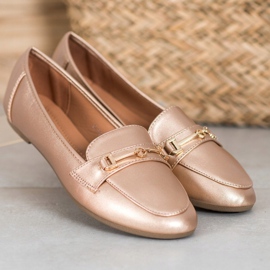 Clowse Calzature in ecopelle alla moda d'oro 2