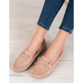 SHELOVET Mocassini casual con fiocco marrone 2