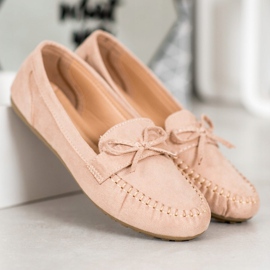 SHELOVET Mocassini casual con fiocco marrone 1
