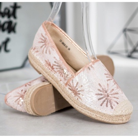 Best Shoes Espadrillas con paillettes rosa 1