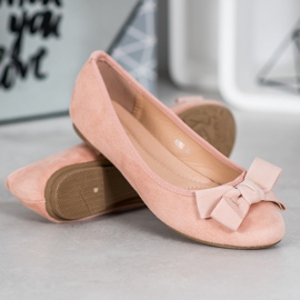 Clowse Ballerine alla moda con un fiocco rosa 1