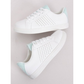 Sneakers da donna bianche WB807 WHITE / L.BLUE bianca 1