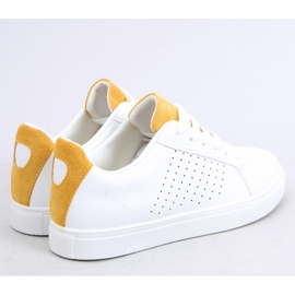 Sneakers da donna bianche WB807 WHITE/YELLOW bianco giallo 2