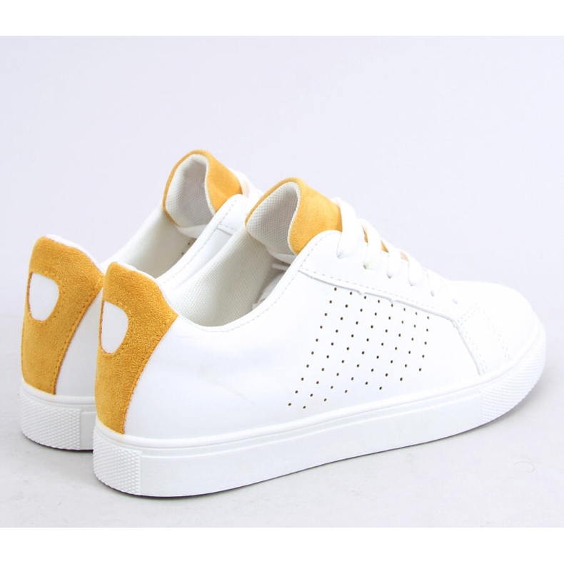 Sneakers da donna bianche WB807 WHITE/YELLOW bianco giallo 2