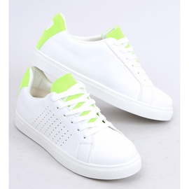 Sneakers da donna bianche WB807 BIANCO/VERDE 2