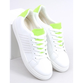 Sneakers da donna bianche WB807 BIANCO/VERDE 1