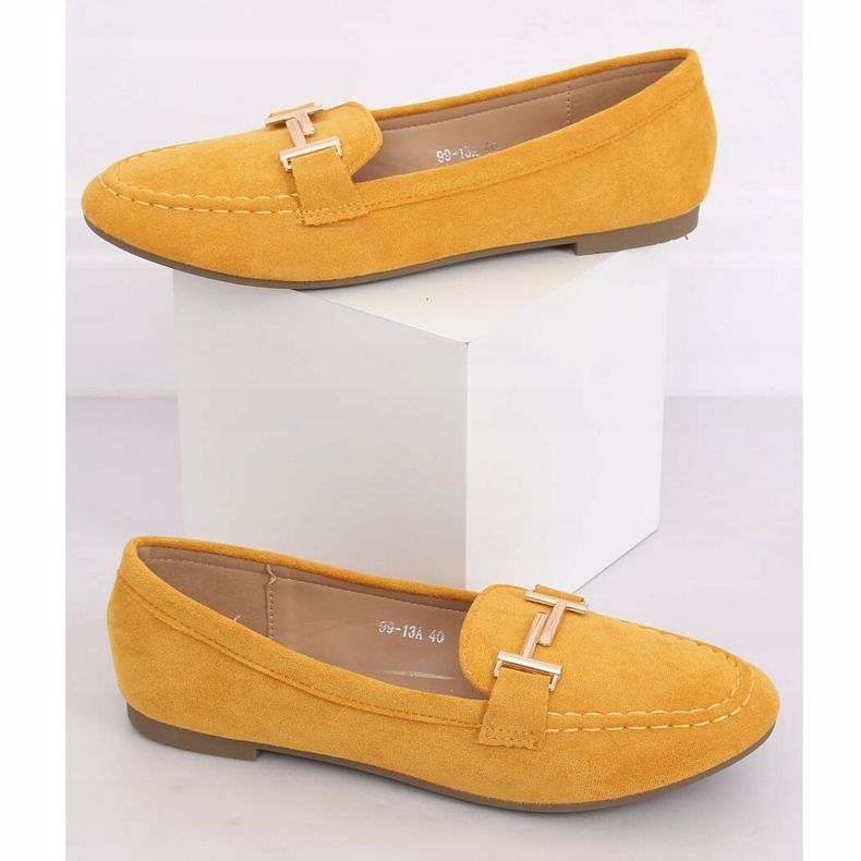 Mocassini da donna miele 99-13A Giallo 1