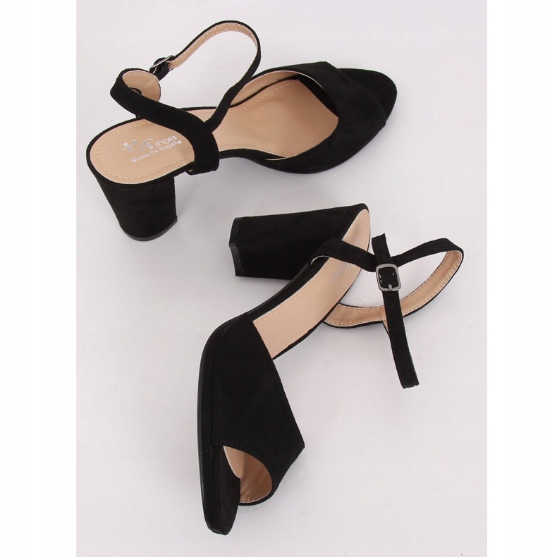 Sandali neri con tacco alto 955-47 Black nero 1
