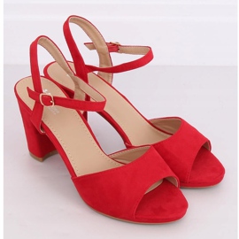 Sandali rossi con tacco alto 955-47 Red rosso 1