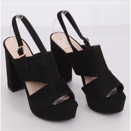 Sandali neri sul palo 9R02 Black nero 1