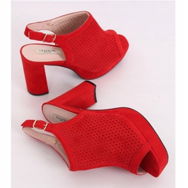 Tacchi alti traforati rossi 9R82 Red rosso 2