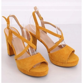 Sandali tacco alto miele 9272 Amarillo giallo 1
