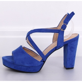 Sandali tacco alto cobalto 9272 Azul blu navy multicolore 1