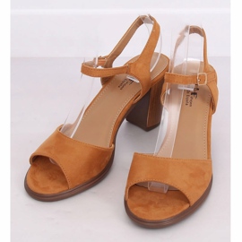 Sandali tacco alto cammello 660-6 Camel marrone multicolore 1