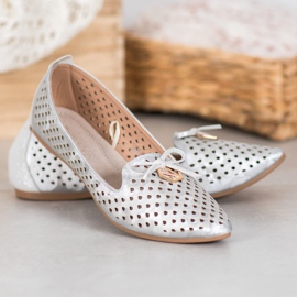 Ballerina Openwork In Spitz VINCEZA grigio 2
