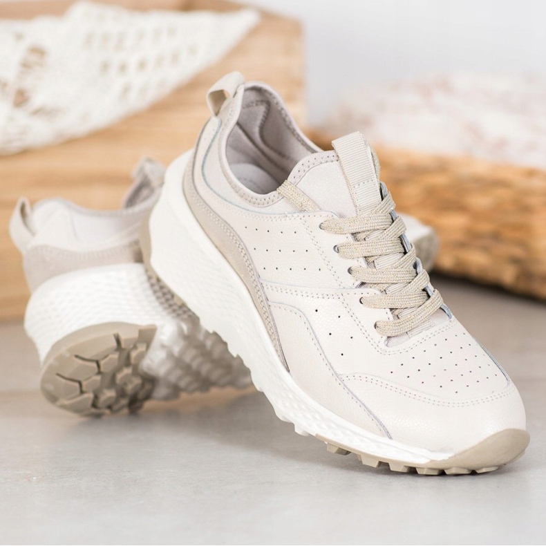 Goodin Sneakers in pelle beige 2