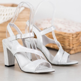 Goodin Sandali Alla Moda Con Glitter argento grigio 2