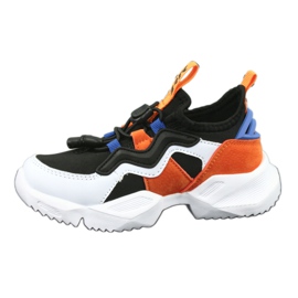 Scarpe sportive Bartek 75219 bianco nero blu arancia 2