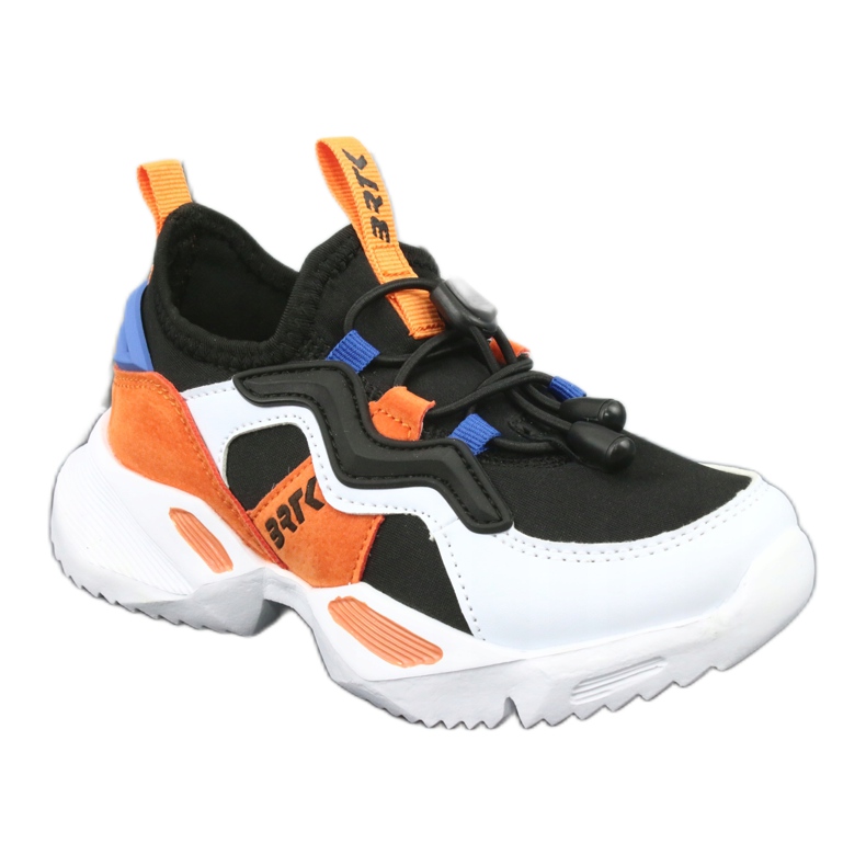 Scarpe sportive Bartek 75219 bianca nero blu arancia 1