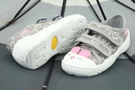 Scarpe per bambini Befado 907P116 bianca rosa grigio 4