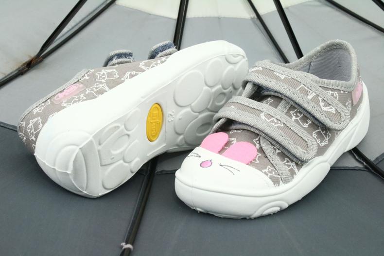 Scarpe per bambini Befado 907P116 bianco rosa grigio 4
