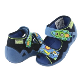 Pantofole per bambini Befado 250P091 blu navy 4
