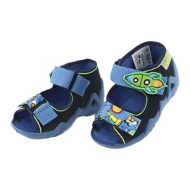 Pantofole per bambini Befado 250P091 blu navy 3